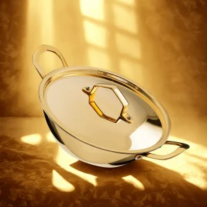 LILY BRASS FLATE KADAI-3