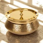 LILY BRASS HANDI WITH ETCHING
