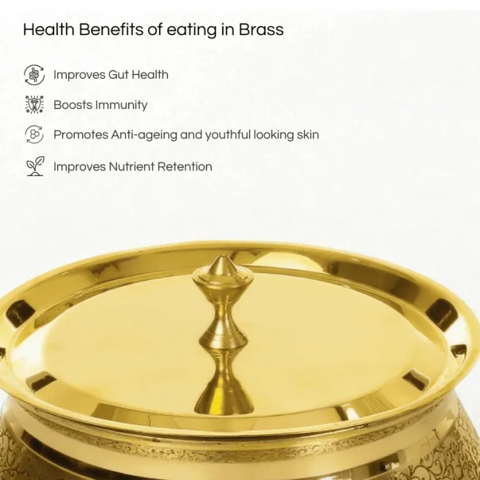 LILY BRASS HANDI WITH ETCHING-3