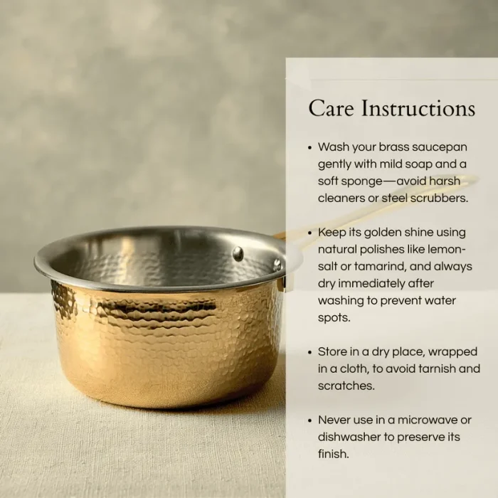 LILY BRASS SAUCEPAN-3