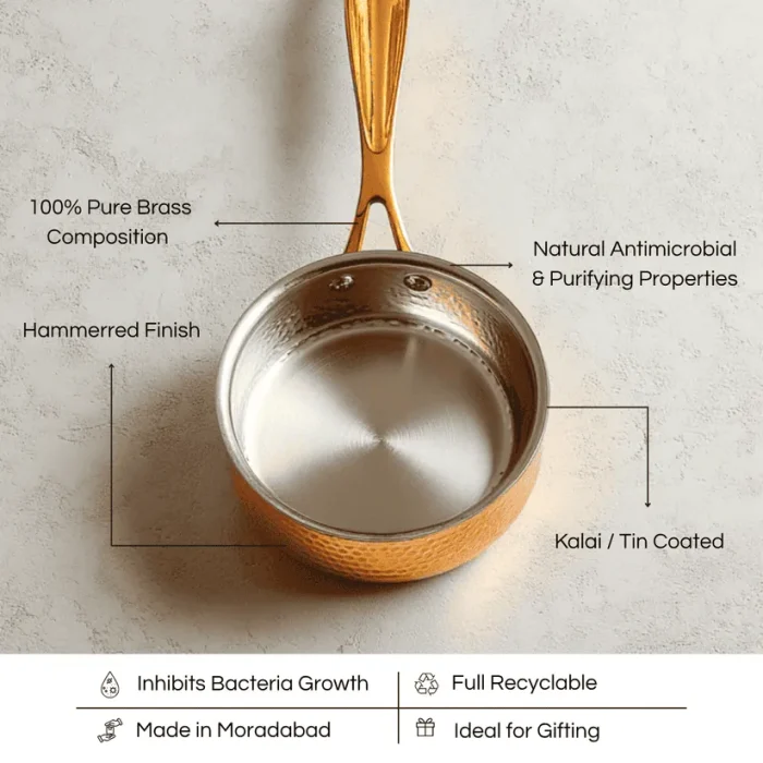 LILY BRASS SAUCEPAN-4