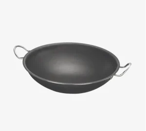 Martin Mild Steel Cute Kadhai 2no. 2000ml ( Round Bottom Kadhai)