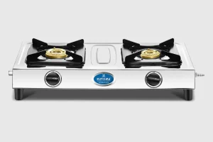 Kutchina Supreme 2 Burner Stainless Steel Gas Stove | Manual | Stainless Steel Body Gas Stove