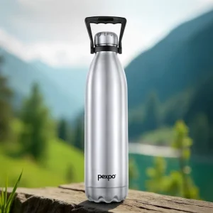 Pexpo Echo 2000 Hot & Cold Water Bottle | ISI Certified Made In India | Vacuum Stainless Steel Insulated Water Bottle | Hot & Cold Water Bottle