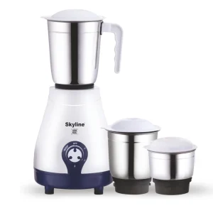 Skyline 600W Mixer Grinder with 3 Jars | Heavy-Duty Kitchen Performer (VTL4400) Mixer Grinder